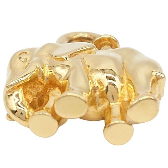 Hermes Cadenas 1997 Limited Edition Elephant Gold Shoulder Bags